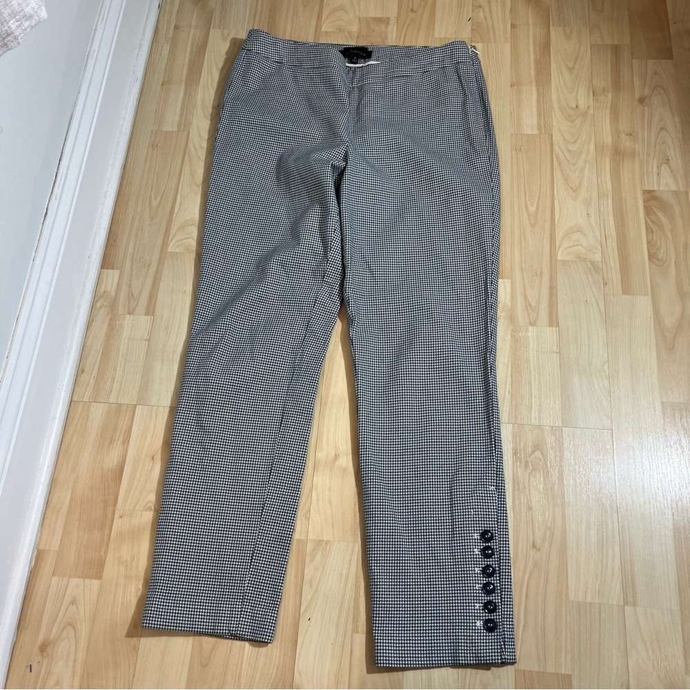 Talbots Women's Houndstooth Stretch Side Zip Chatham Dress Pants Size‎ 6